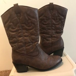 JustFab Cowboy Boots